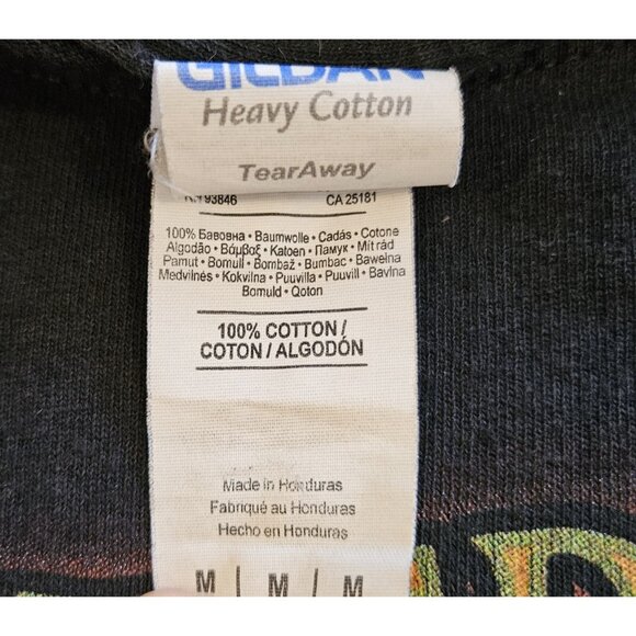 Highbernation Heavy Metal Band Shirt Trippy Smoking Wizard Size M Mens Black - Picture 5 of 8